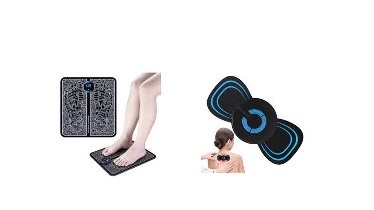 masajeador cuello + tapete electrodos