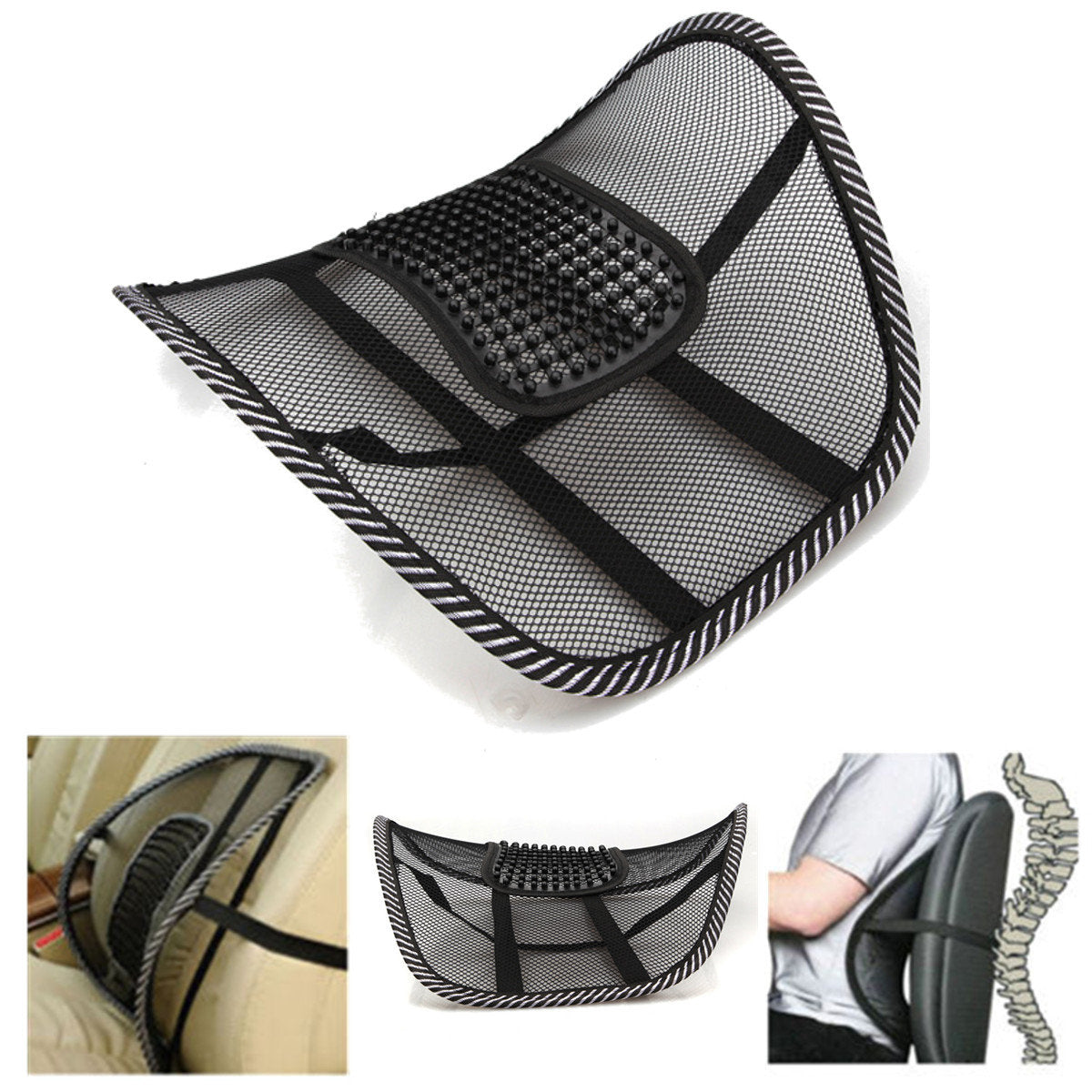 ESPALDAR Y APOYO LUMBAR X2 UNIDADES