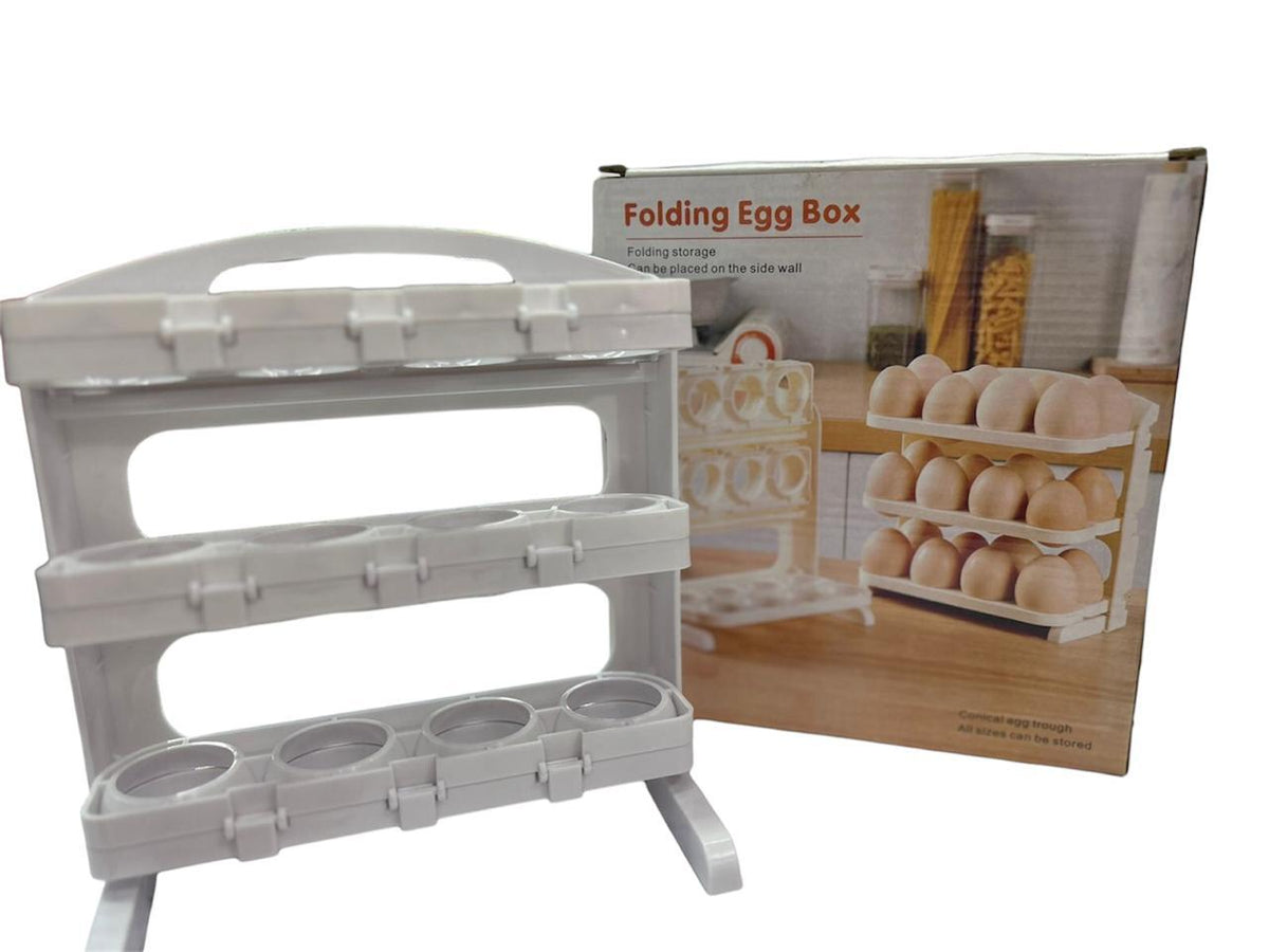 Organizador de huevos 3 niveles plegable