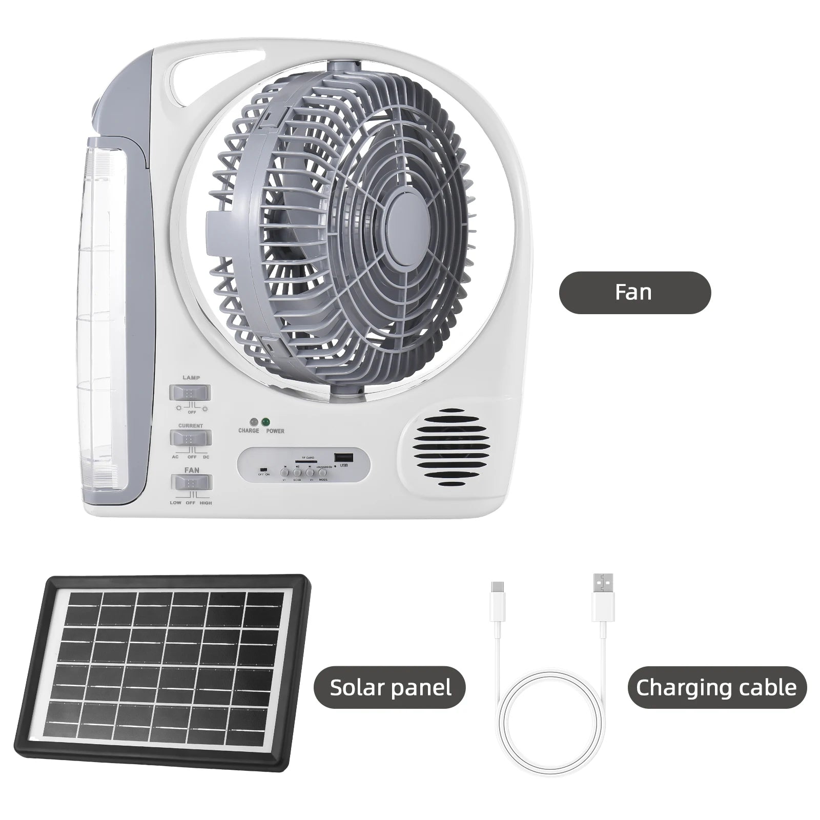 VENTILADOR RECARGABLEGD-8028