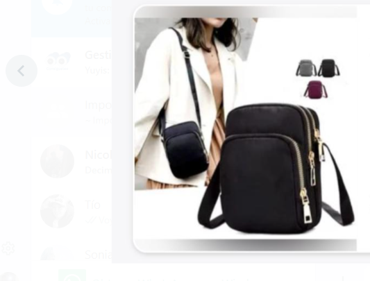 Bolso porta celular lona