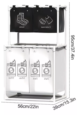 Cesta Organizadora de Ropa X4