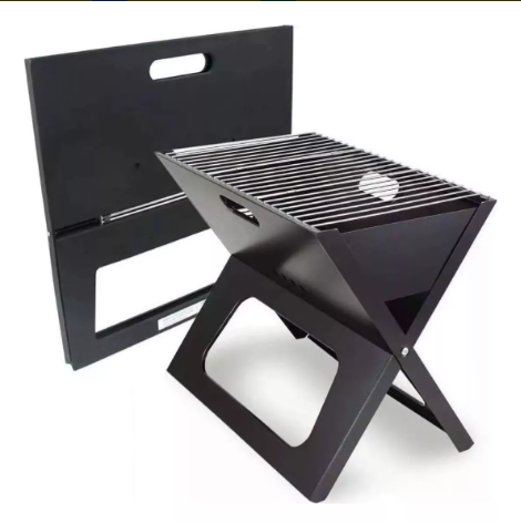 Asador Portatil de Carbon Acero Inoxidab