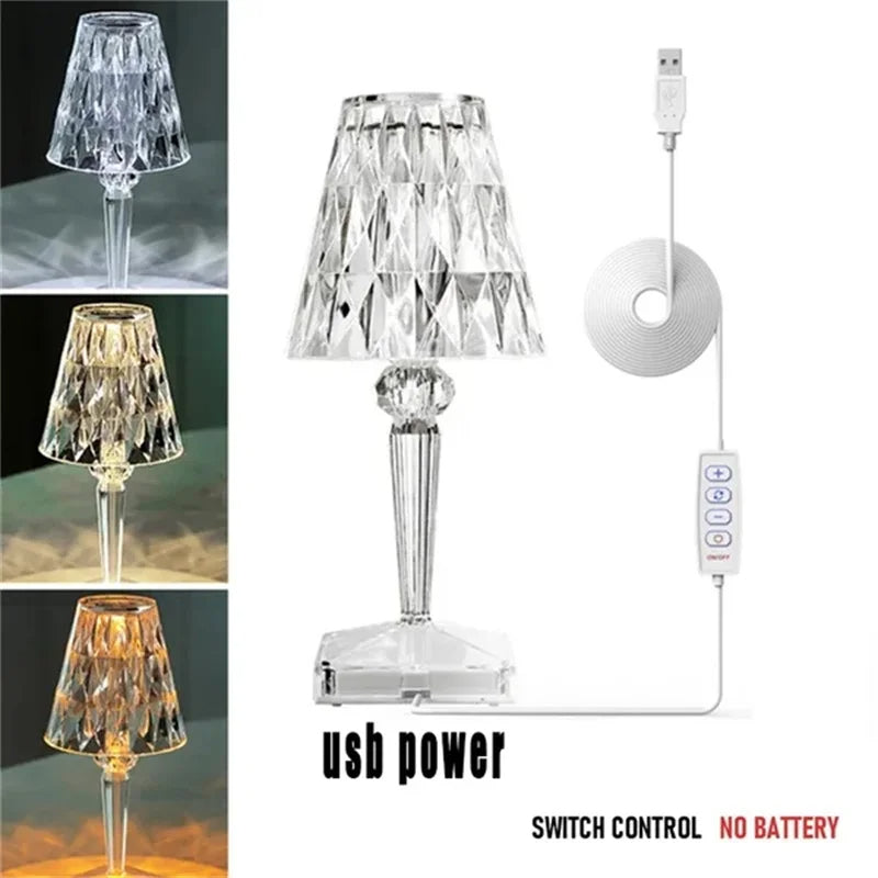 Lampara Cristal RBG - Control 16 colores