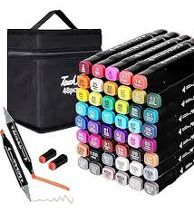 Set Marcadores Plumones doble Punta
