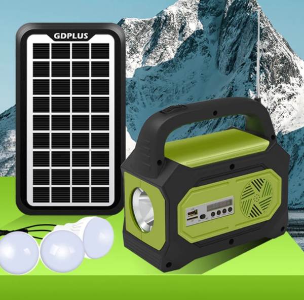 Lampara de mano con bluetooth, radio fm