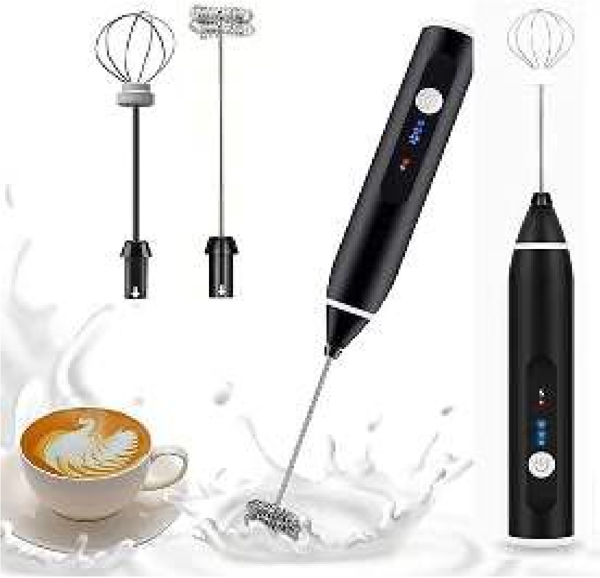 Batidor Eléctrico Espumador 3 en 1