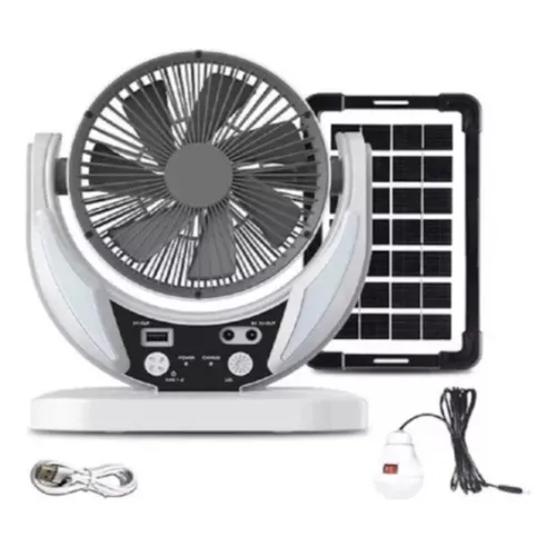 Ventilador Solar Blanco