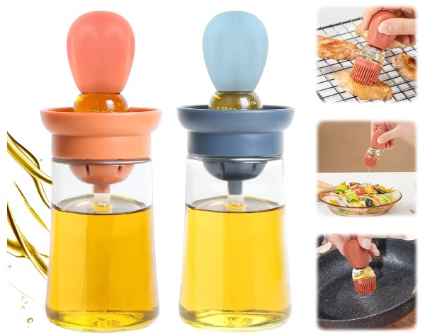 Dispensador de aceite con cepillo