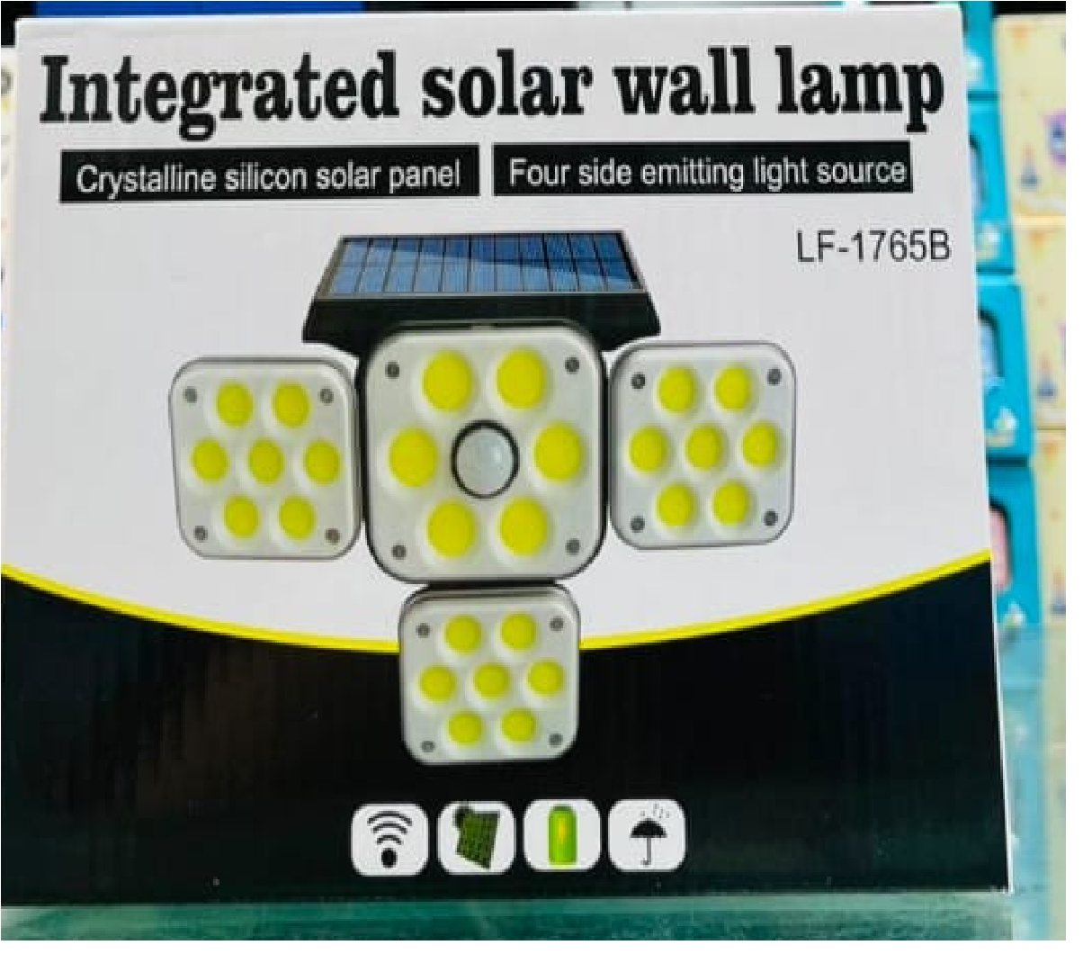 Lampara Solar  Led ip65 4 cabezas