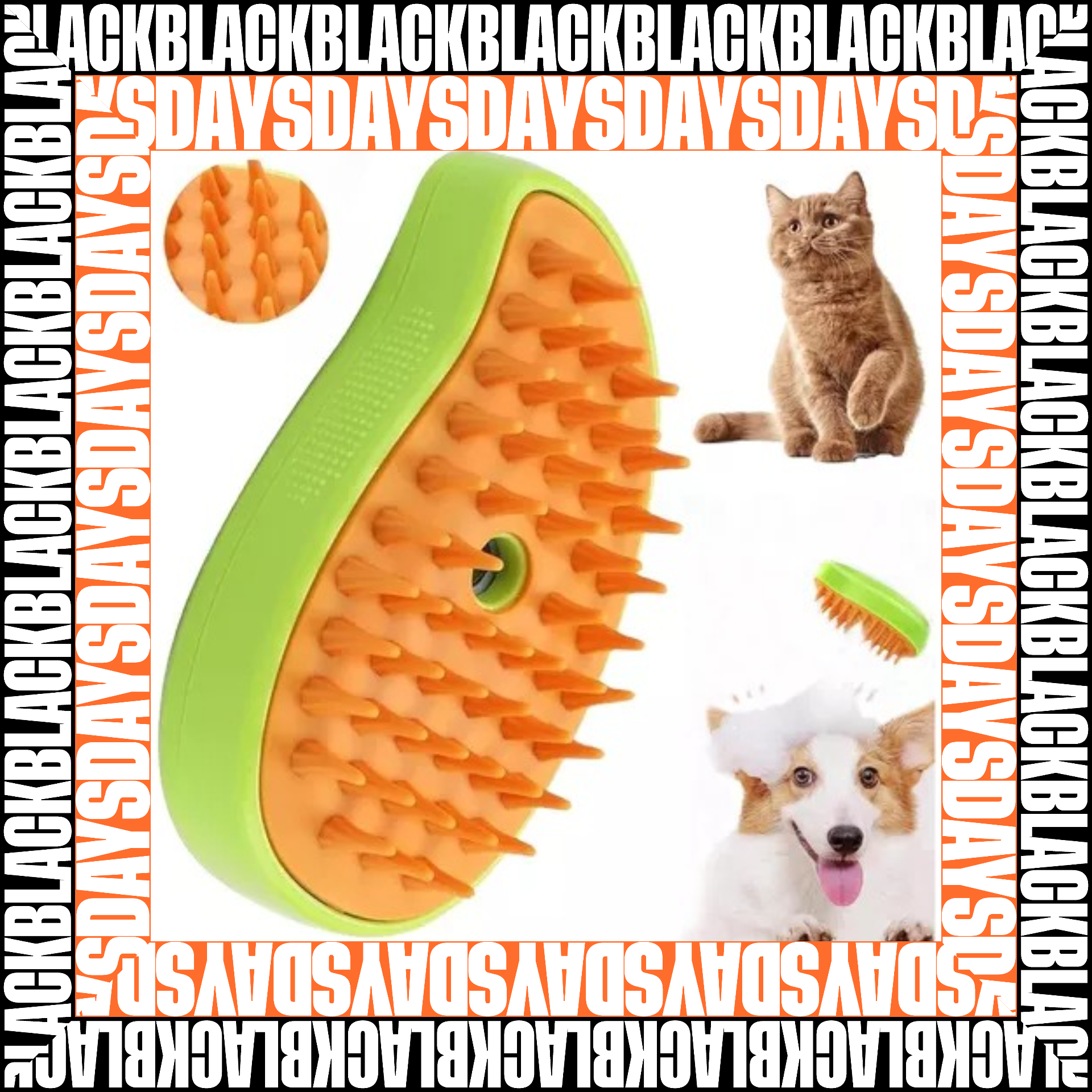 Cepillo Vapor Para mascotas  Quita pelo