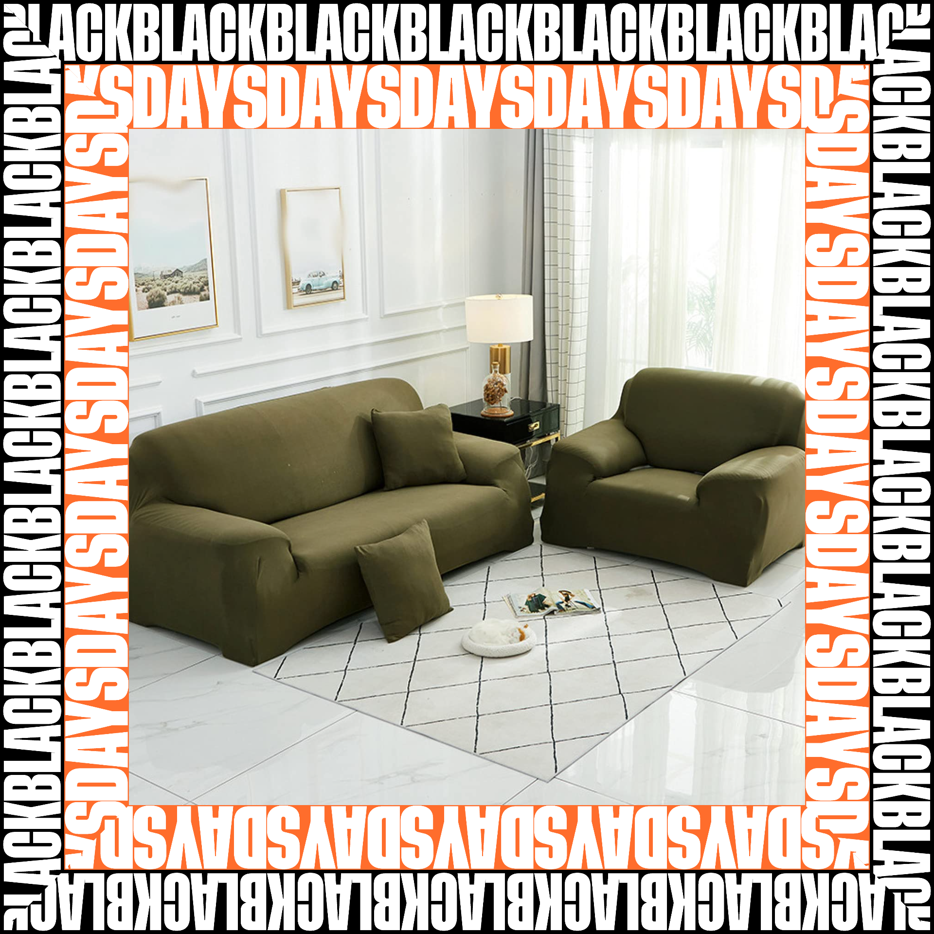 Forro Cubre Sofa 3  Y 4 Puestos elástico
