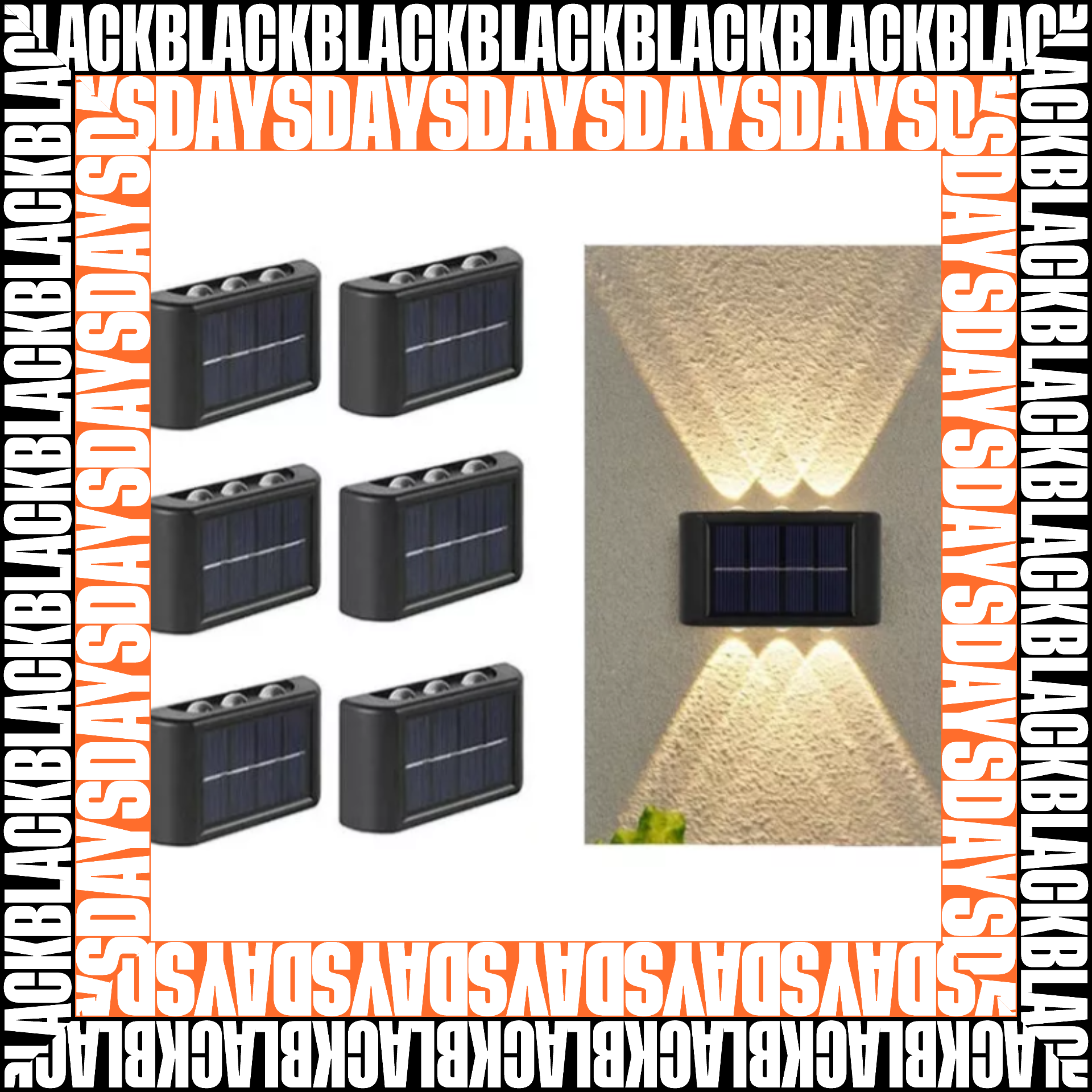 Lampara Solar Aplique 6 Led